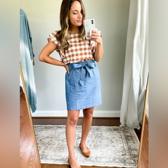 French Connection floral paper bag skirt - Picture 6 of 9